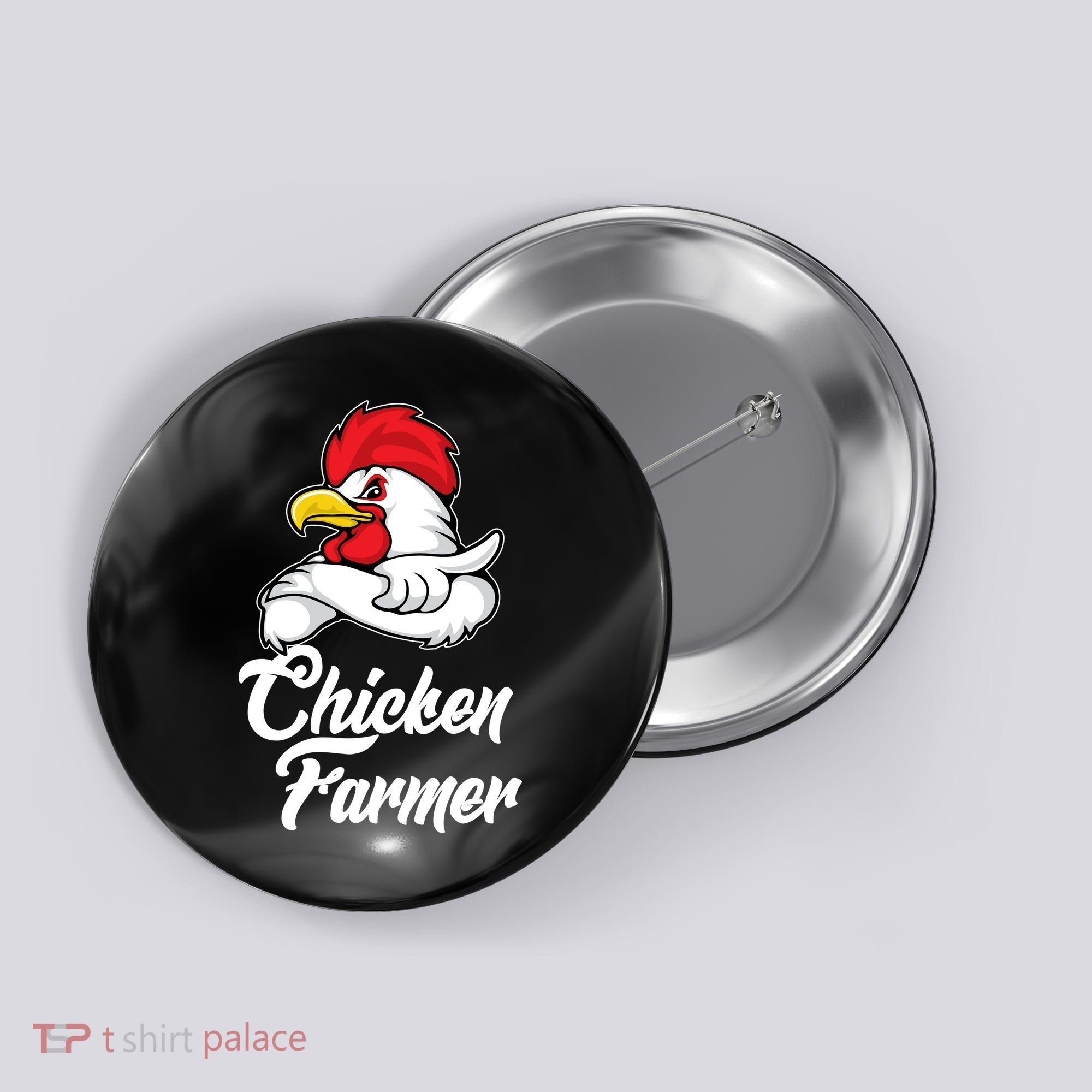 Chicken Farmer  Button