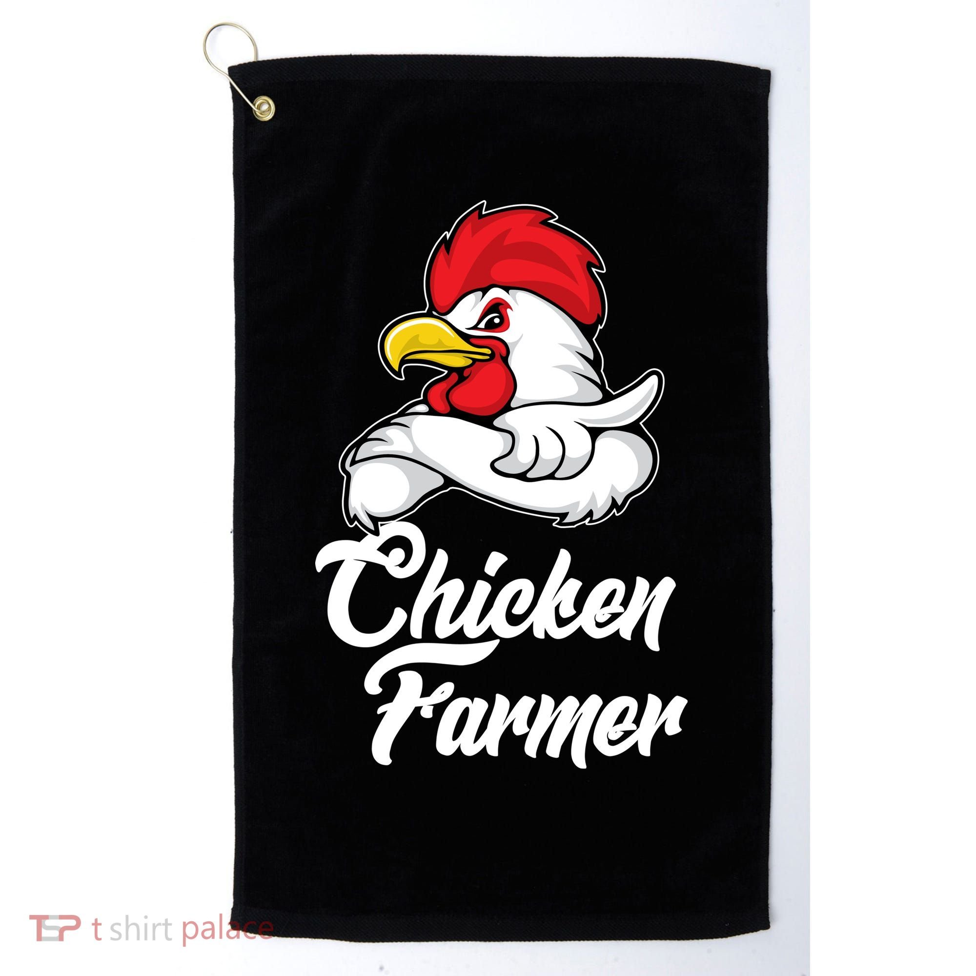 Chicken Farmer  Golf Towel
