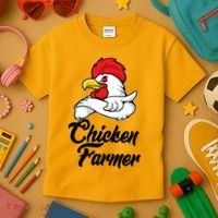Chicken Farmer  Kids T-Shirt thumb 3