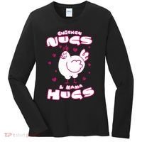 Chicken Nugs And Mama Hugs Women's Long Sleeve Shirt thumb 0