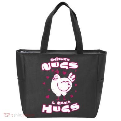Chicken Nugs And Mama Hugs Tote Bag