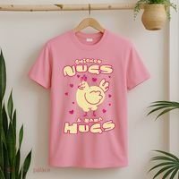 Chicken Nugs And Mama Hugs T-Shirt thumb 2
