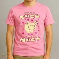 Chicken Nugs And Mama Hugs T-Shirt thumb 3