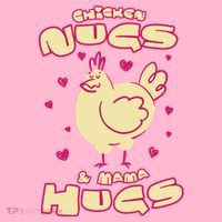 Chicken Nugs And Mama Hugs Button thumb 1