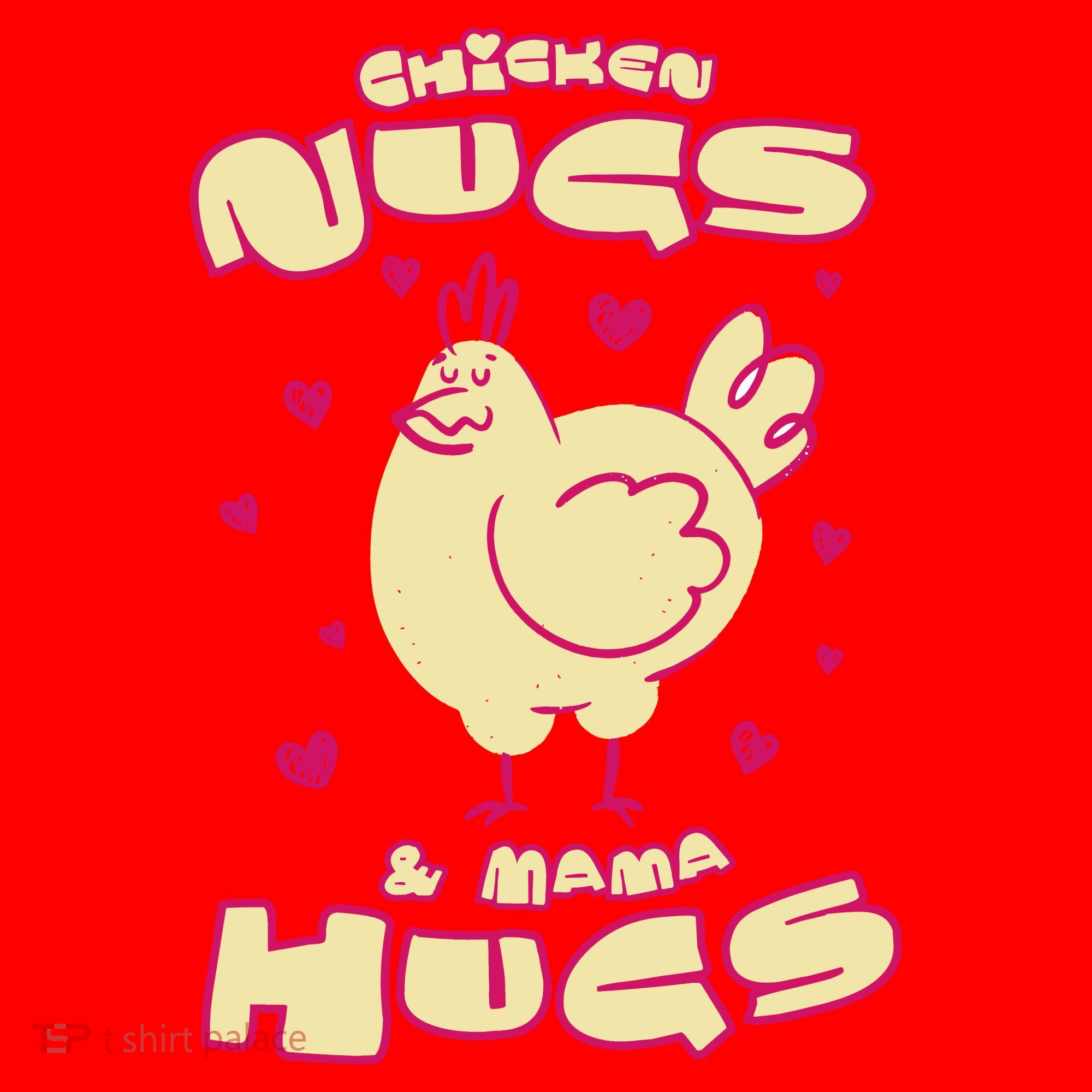Chicken Nugs And Mama Hugs Santa Hat