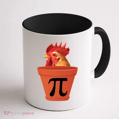 Chicken Pot Pie Funny Pi Coffee Mug back