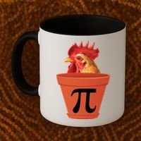 Chicken Pot Pie Funny Pi Coffee Mug thumb 2