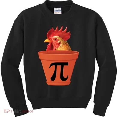 Chicken Pot Pie Funny Pi Kids Sweatshirt