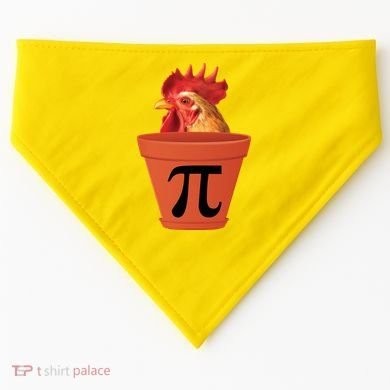 Chicken Pot Pie Funny Pi USA-Made Doggie Bandana