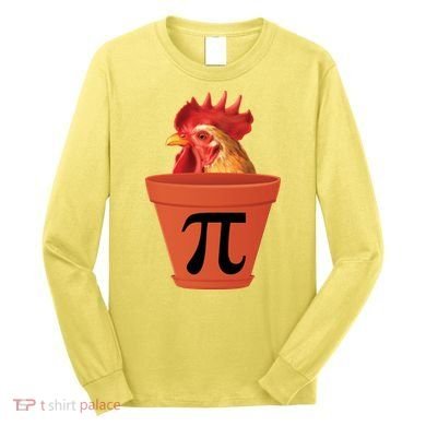 Chicken Pot Pie Funny Pi Long Sleeve Shirt