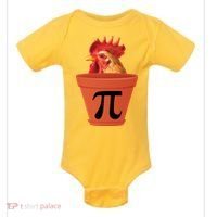 Chicken Pot Pie Funny Pi Baby Bodysuit thumb 0