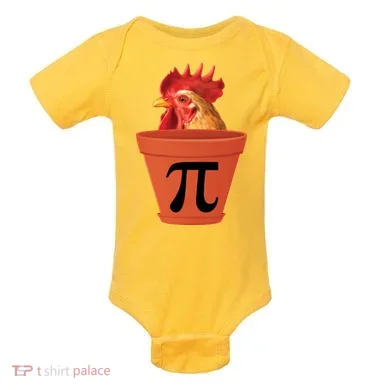 Chicken Pot Pie Funny Pi Baby Bodysuit