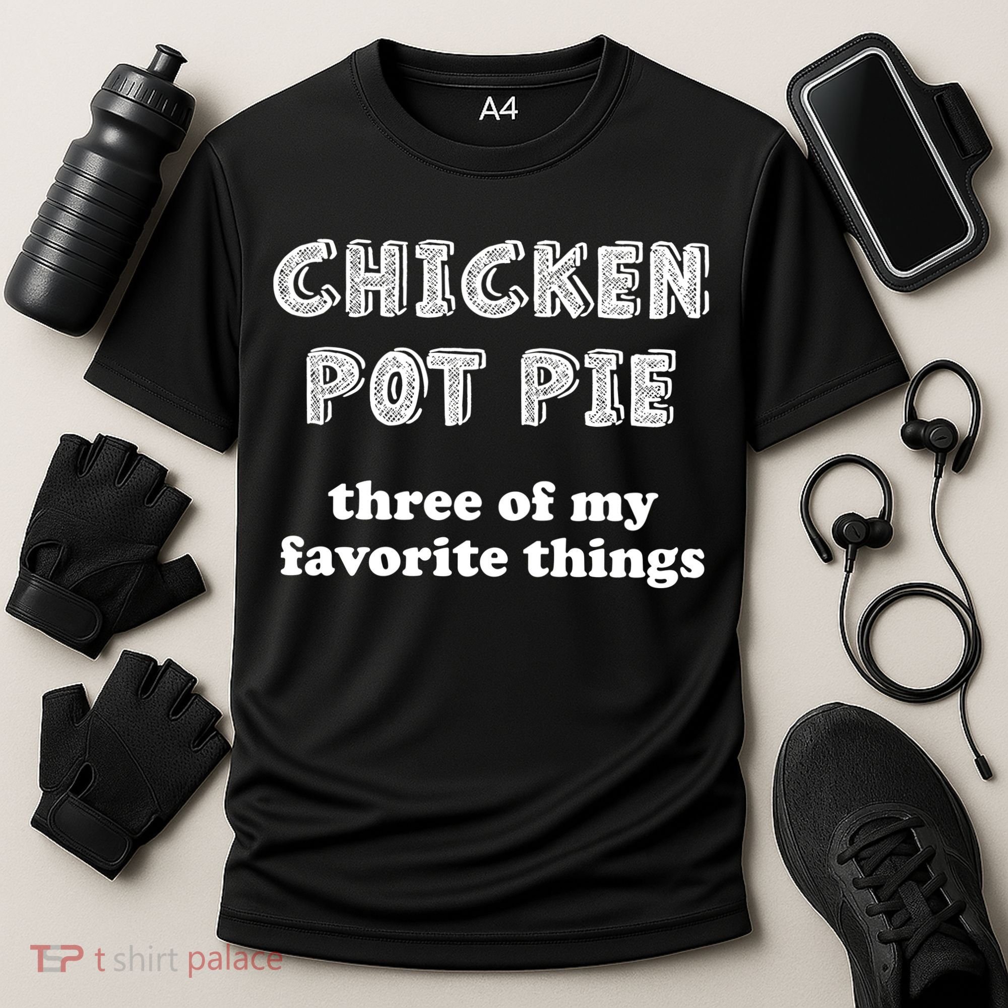 Chicken Pot Pie My Three Favorite Things Cooling Performance Crew T-Shirt