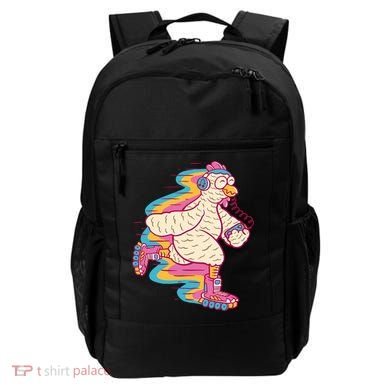 Chicken Roller Skating Backpack