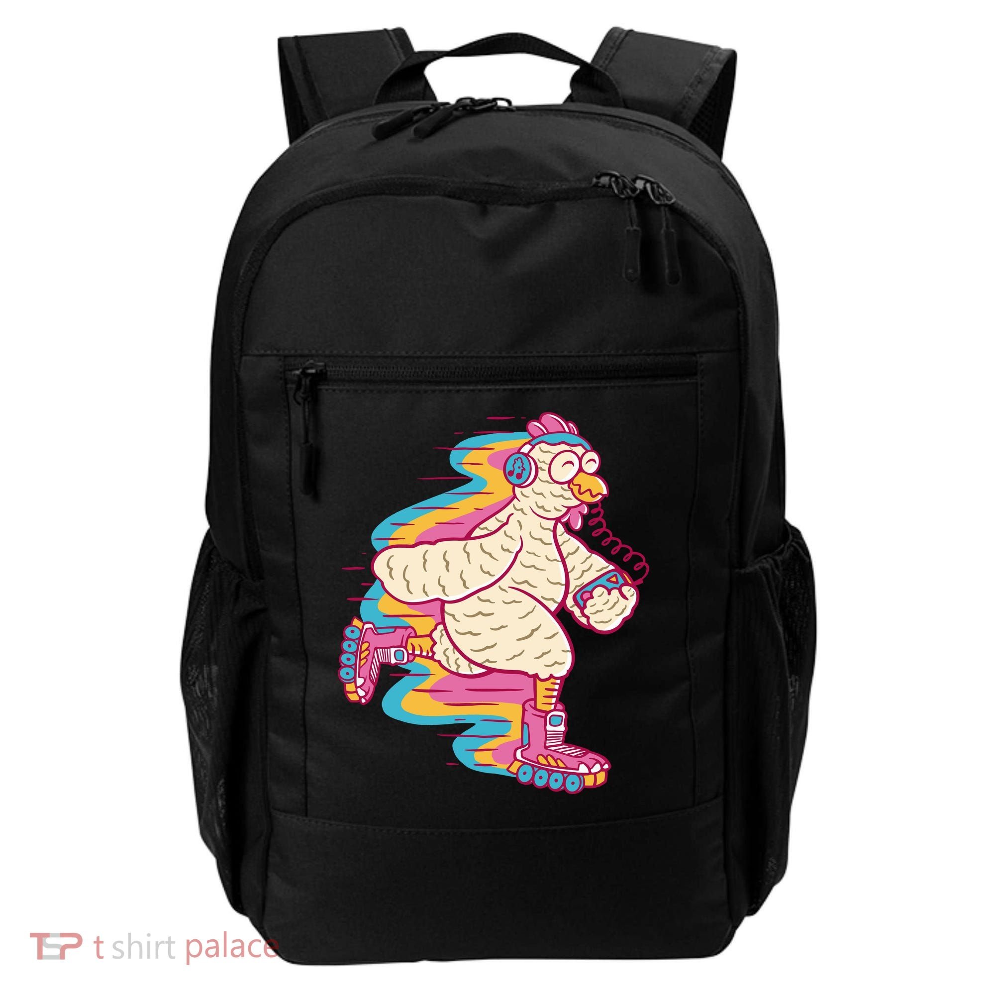 Chicken Roller Skating Backpack