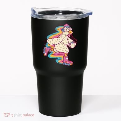 Chicken Roller Skating Tumbler