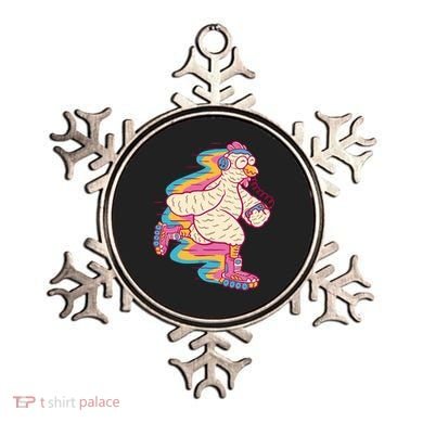 Chicken Roller Skating Ornament