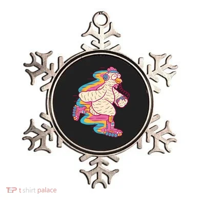 Chicken Roller Skating Ornament