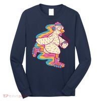 Chicken Roller Skating Long Sleeve Shirt thumb 0