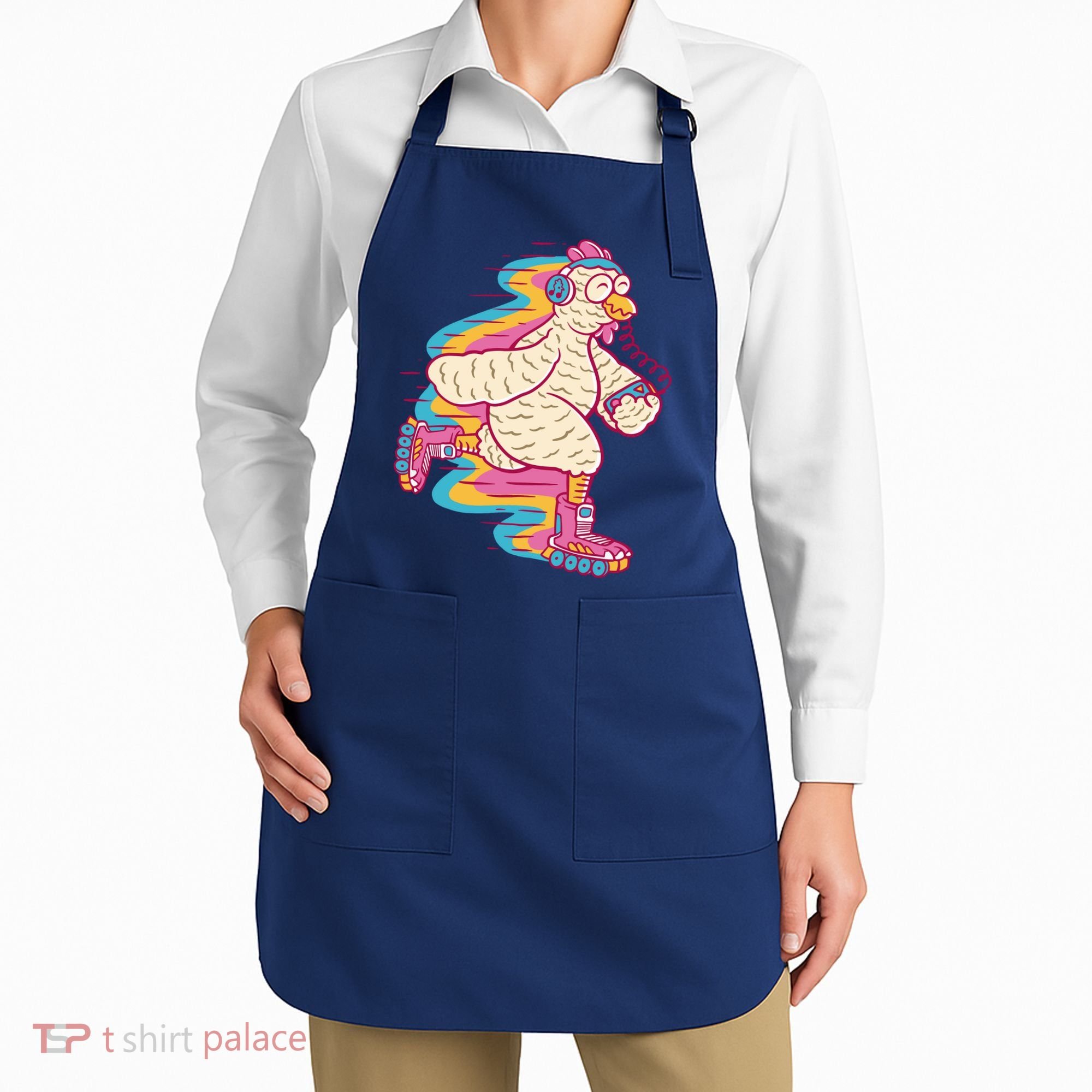 Chicken Roller Skating Apron