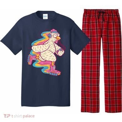 Chicken Roller Skating Pajama Set