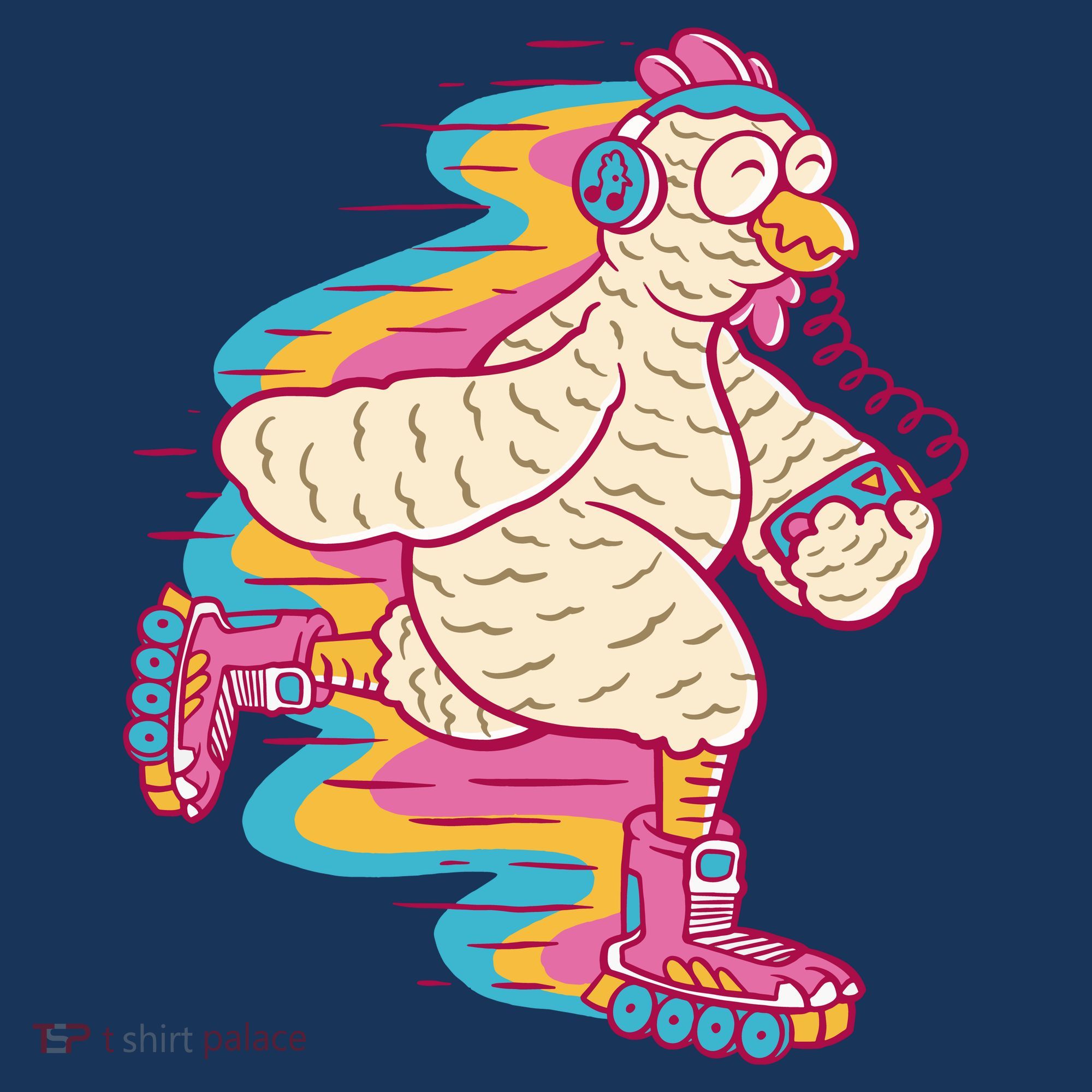 Chicken Roller Skating Women's Tank Top