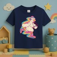 Chicken Roller Skating Toddler T-Shirt thumb 3