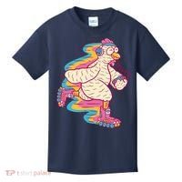 Chicken Roller Skating Kids T-Shirt thumb 0