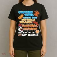 Chicken Wing Hot Dog Bologna Macaroni Homie T-Shirt thumb 4