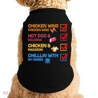 Chicken Wing Hot Dog Macaroni Chillin With My Homies Doggie Tank thumb 0