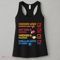 Chicken Wing Hot Dog Macaroni Chillin With My Homies Women's Tank Top thumb 3