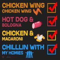 Chicken Wing Hot Dog Macaroni Chillin With My Homies Hat thumb 2