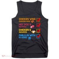 Chicken Wing Hot Dog Macaroni Chillin With My Homies Tank Top thumb 0