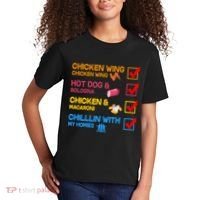 Chicken Wing Hot Dog Macaroni Chillin With My Homies Kids T-Shirt thumb 2