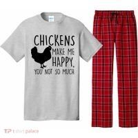 Chickens Make Me Happy, You Not So Much Funny Pajama Set thumb 0