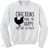 Chickens Make Me Happy, You Not So Much Funny Kids Sweatshirt thumb 0