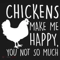 Chickens Make Me Happy, You Not So Much Funny Hoodie thumb 2