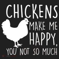 Chickens Make Me Happy, You Not So Much Funny Beanie thumb 2
