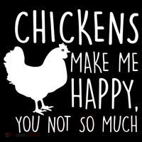 Chickens Make Me Happy, You Not So Much Funny Visor thumb 3
