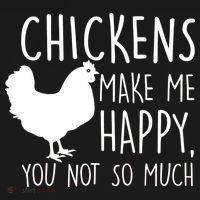 Chickens Make Me Happy, You Not So Much Funny Women's Long Sleeve Shirt thumb 2