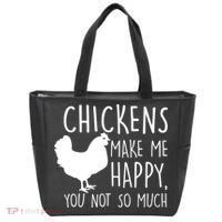 Chickens Make Me Happy, You Not So Much Funny Tote Bag thumb 0