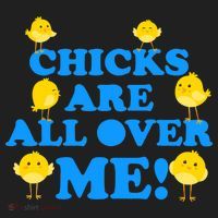 Chicks Are All Over Me Funny Baby Chick Easter Tumbler thumb 3