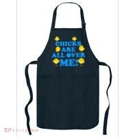 Chicks Are All Over Me Funny Baby Chick Easter Apron thumb 0