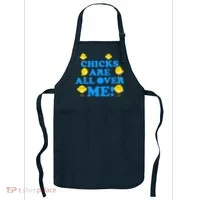 Chicks Are All Over Me Funny Baby Chick Easter Apron thumb 0