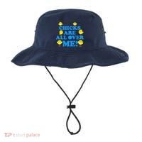 Chicks Are All Over Me Funny Baby Chick Easter Bucket Hat thumb 0