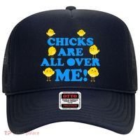 Chicks Are All Over Me Funny Baby Chick Easter Hat thumb 0