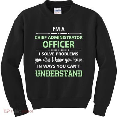 Chief Administrator Officer  Kids Sweatshirt