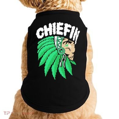 Chiefin Smoke Weed Native American Doggie Tank