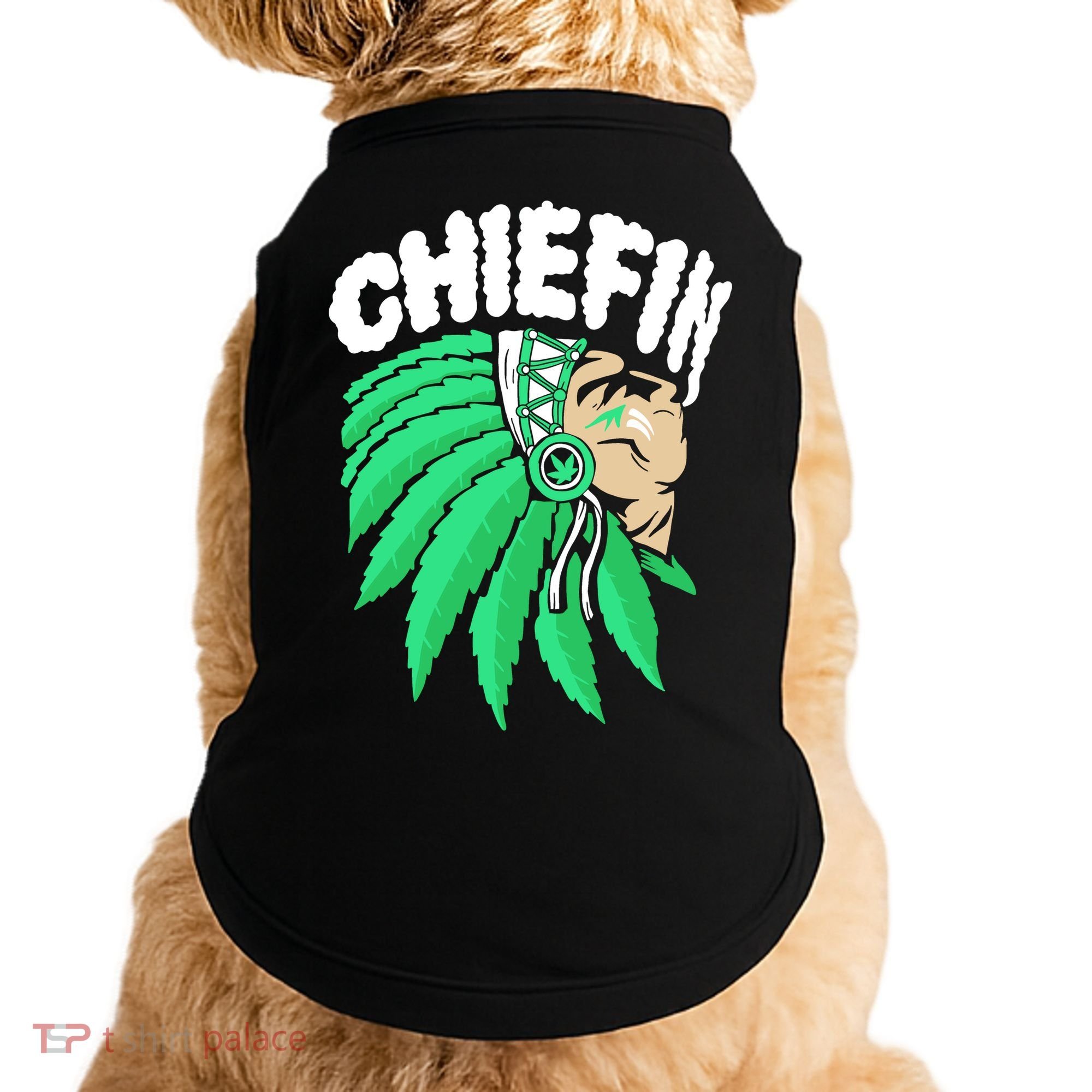 Chiefin Smoke Weed Native American Doggie Tank