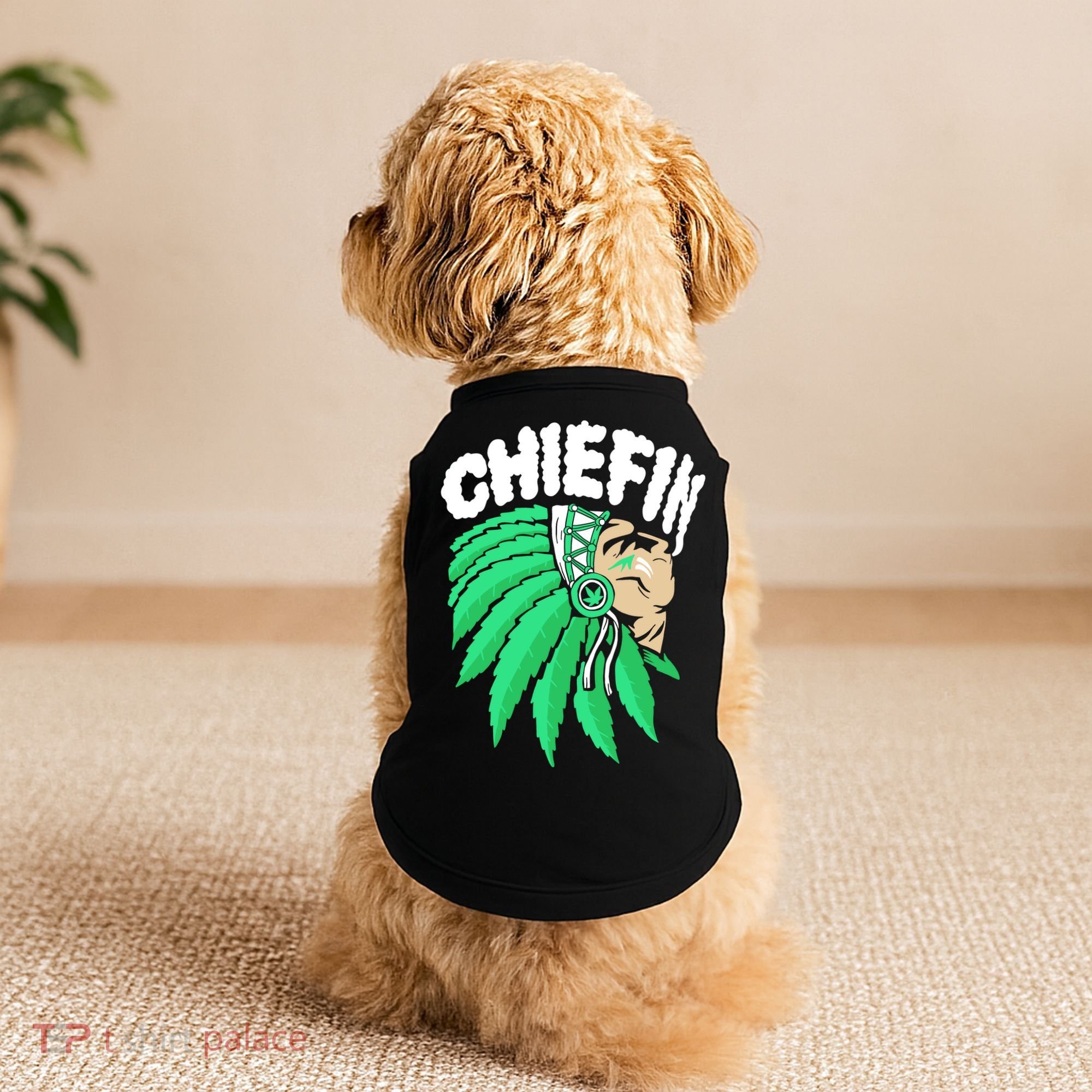 Chiefin Smoke Weed Native American Doggie Tank